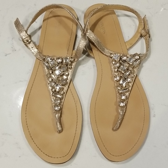 David's Bridal Embellished Sandals - Picture 2 of 6